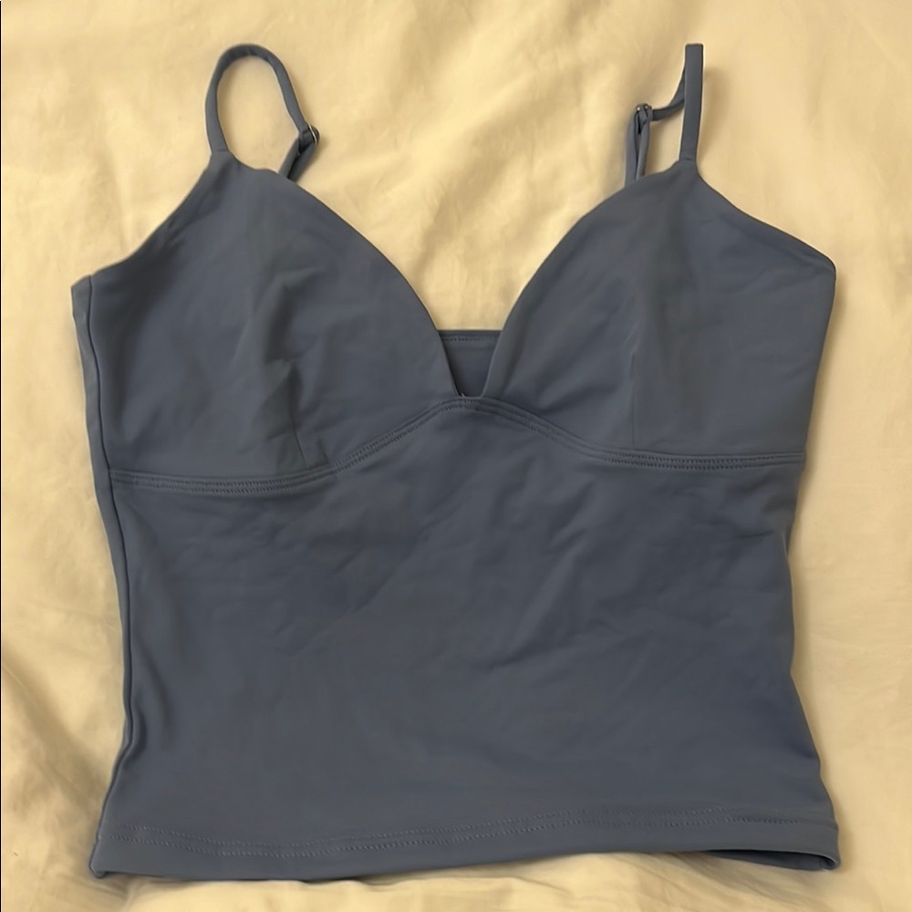 Blue Sleeveless Top